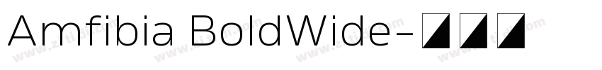 Amfibia BoldWide字体转换